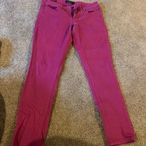 Lucky Brand Vibrant Pink Women's Straight Leg Pants